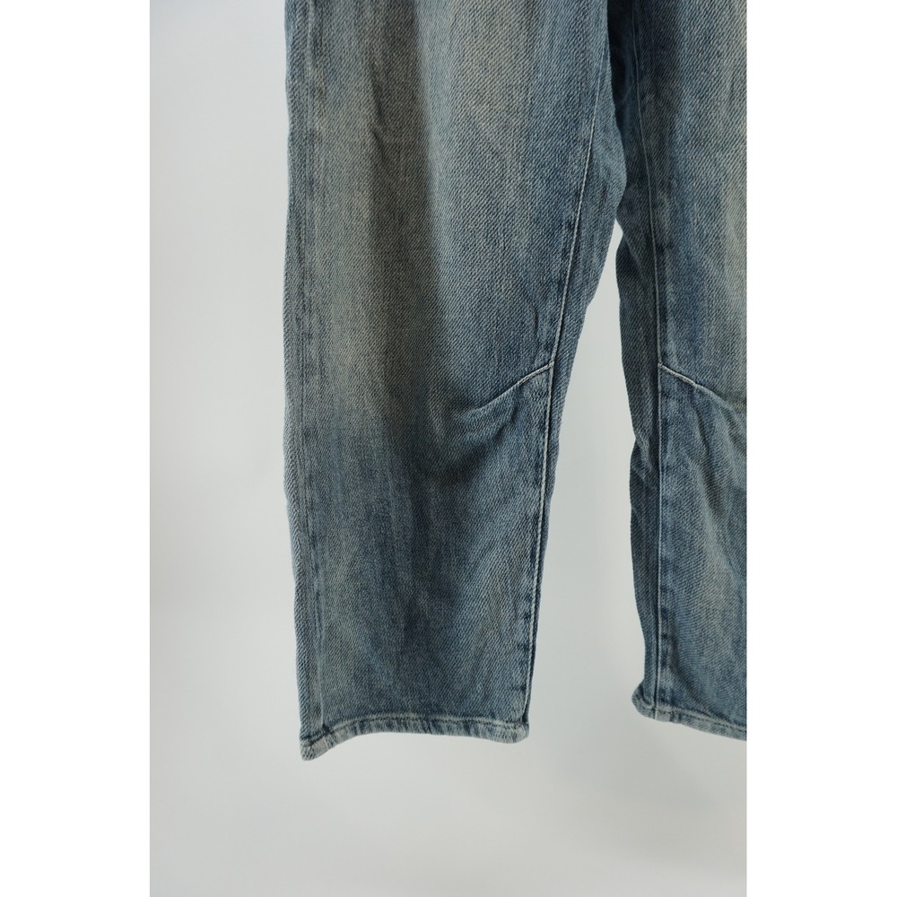 WE THE FREE X FREE PEOPLE OSAKA MID RISE BARREL Boho Artisan Light Wash Blue 25 - Picture 6 of 12